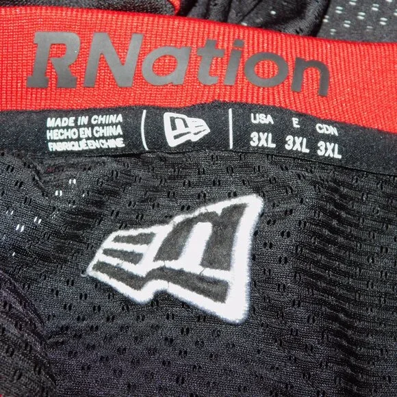 New Era Men's 3XL Ottawa Redblacks Replica Home Jersey CFL Red Black Football - Picture 5 of 10